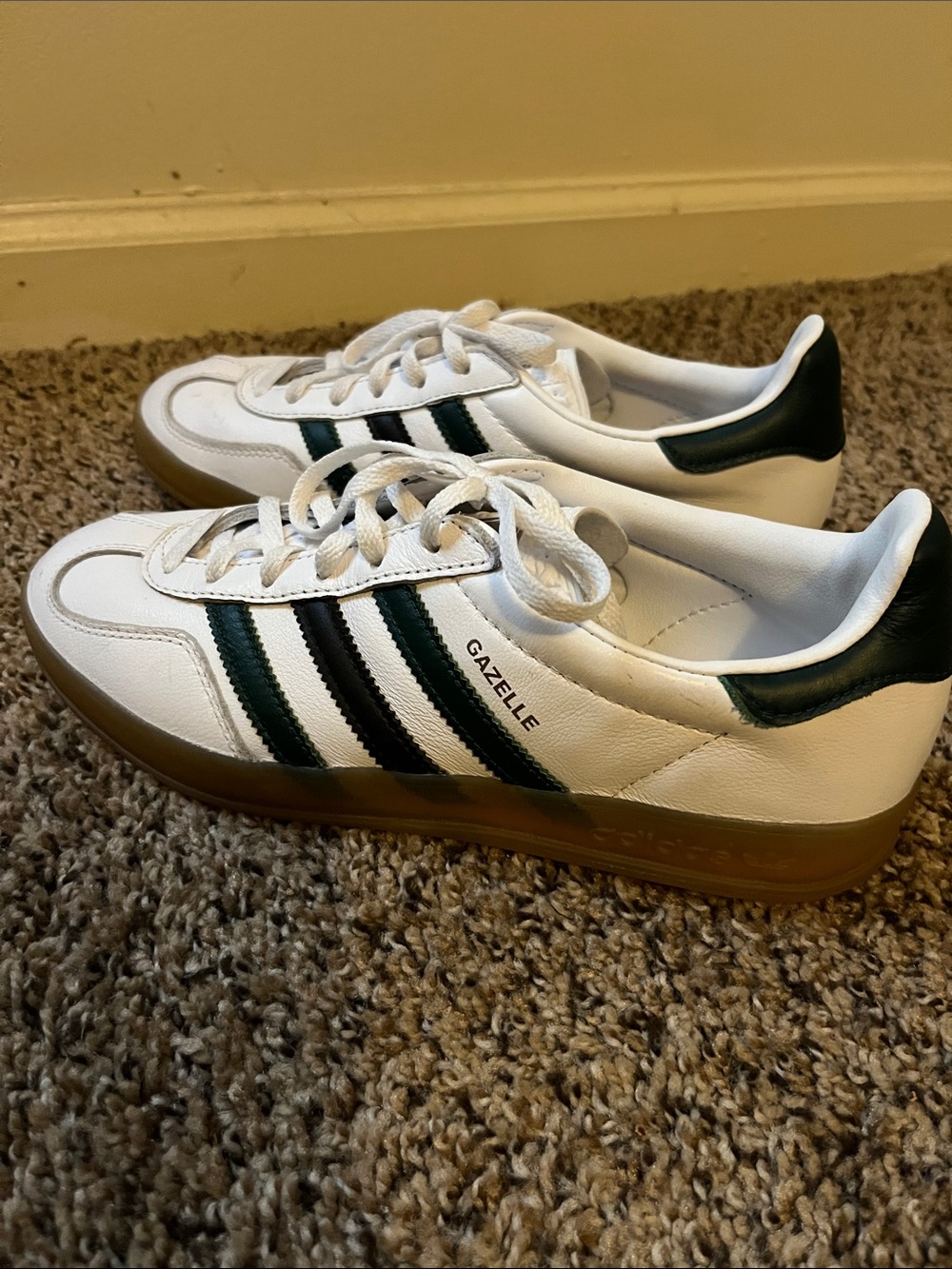 Adidas Green Stripe Gazelle Size  7.5